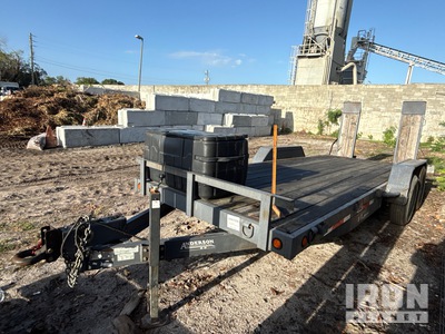2015 Anderson 20 ft T/A Equipment Trailer