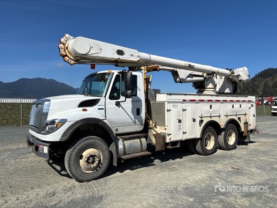 Altec AM55E 56 ft on 2014 International 7400 6x4 Bucket Truck