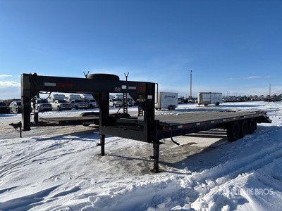 2007 Trailtech H730 24 ft Tri/A Gooseneck Equipment Trailer