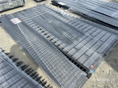 2026 SUNTOP S0720-1 20 ft Wrought Iron Bi-Parting Driveway Gate (Unused)