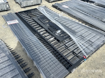 2026 SUNTOP S0720-1 20 ft Wrought Iron Bi-Parting Driveway Gate (Unused)