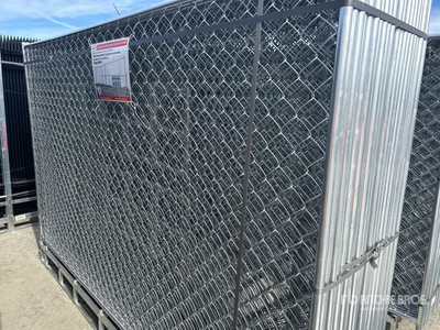 Quantity of (20) 2026 SUNTOP S0610 10 ft x 6 ft Chain Link Temporary Valla (Unused)