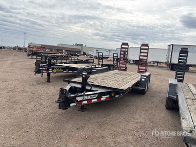 2016 Towmaster T142D 18 ft T/A Equipment Trailer