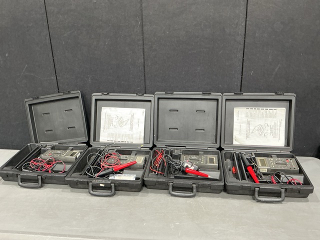 (4) Fluke 27/FM Multimeters