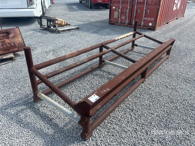 9 Ft 10 In x 41 In Steel Bucket Rack