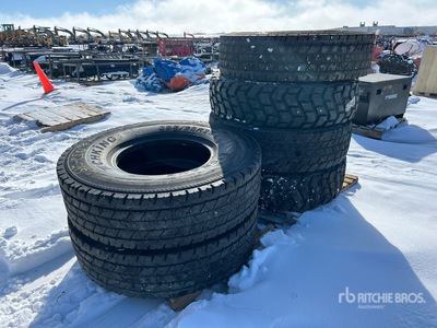 Quantity of (6) 385/95R25 Tires
