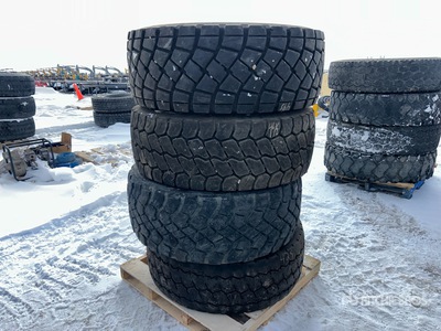 Quantity of (4) 445/65R22.5 Tires