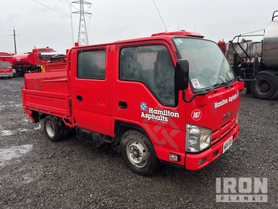 2009 Isuzu Elf NHR85 4x2 Crew Cab Flatbed Truck