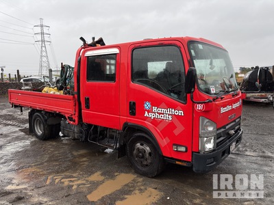 2008 Isuzu Elf NPR85 4x2 Crew Cab Flatbed Truck