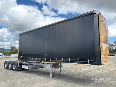 2020 Vawdrey 8.4 m Tri/A B-Double Lead Pritsche-Plane Anhänger