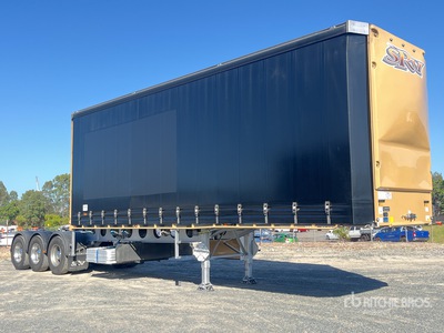 2020 Vawdrey 8.3 m Tri/A B-Double Lead Curtain Side Trailer
