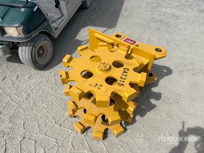 2026 HW CW31524-3W 24 in Excavator Compaction Wheel - Fits Cat 315 (Unused)