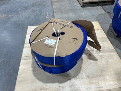 Quantity of (2) 2024 Powertek 4 in x 300 Ft Layflat خرطوم المياه (Unused)