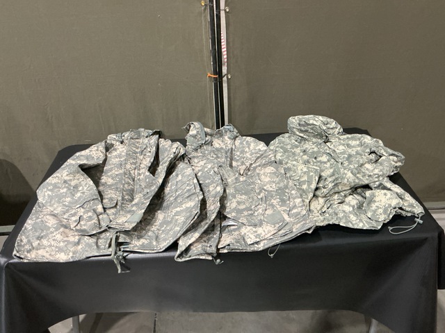 (21) Wet Weather Jackets, (37) Cold Weather Parkas & Assorted Items