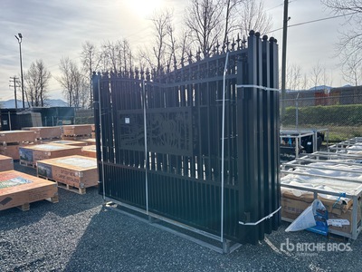 Quantity of (5) 2026 GLDG05 20 ft x 7 ft Bi-Parting Portail d'entrée (Unused)