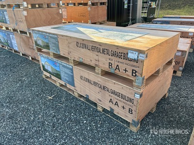 2026 AGR-MS2642 42 ft x 26 ft All Vertical Metal Garage (Unused)