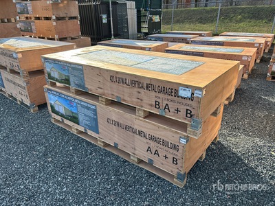 2026 AGR-MS2642 42 ft x 26 ft All Vertical Metal Garage (Unused)