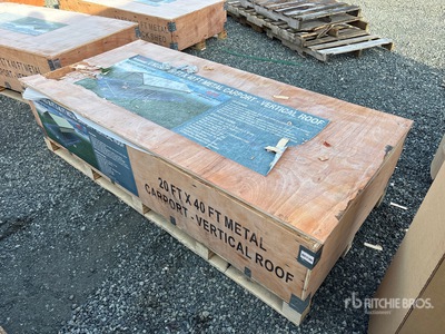 2026 AGR-MC2040 20 ft x Steel Abri Voiture (Unused)