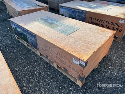 2026 AGR-MC2040 20 ft x 40 ft Steel Abri Voiture (Unused)