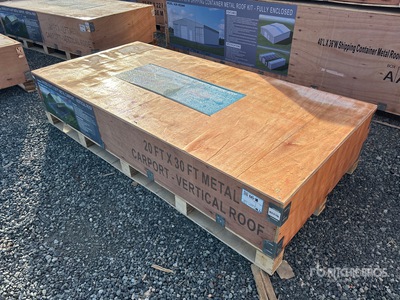 2026 AGR-MC2030 20 ft x 30 ft Steel Abri Voiture (Unused)