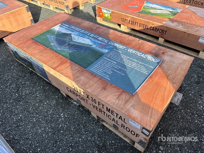 2026 AGR-MC2030 20 ft x 30 ft Steel Abri Voiture (Unused)