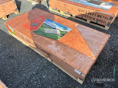 2026 CP1220 12 ft x 20 ft Steel Abri Voiture (Unused)