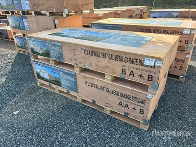2026 AGR-MS2642 42 ft x 26 ft x 14 All Vertical Metal Garage (Unused)