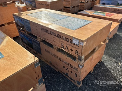 2026 AGR-MS2642 42 ft x 26 ft x 14 ft All Vertical Metal Garage (Unused)