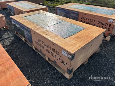 2026 AGR-MC2040 20 ft x 40 ft Steel Abri Voiture (Unused)