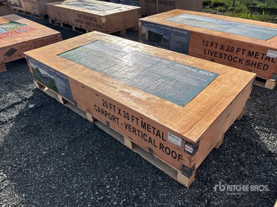 2026 AGR-MC2030 20 ft x 30 ft Steel Abri Voiture (Unused)