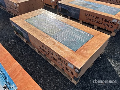 2026 AGR-MC2030 20 ft x 30 ft x 12 ft Steel Abri Voiture (Unused)