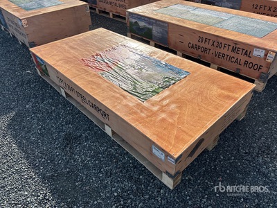 2026 CP1220 12 ft x 20 ft Steel Abri Voiture (Unused)