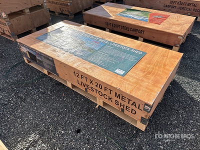 2026 AGR-LS1220 20 ft x 12 ft Livestock Shelter (Unused)