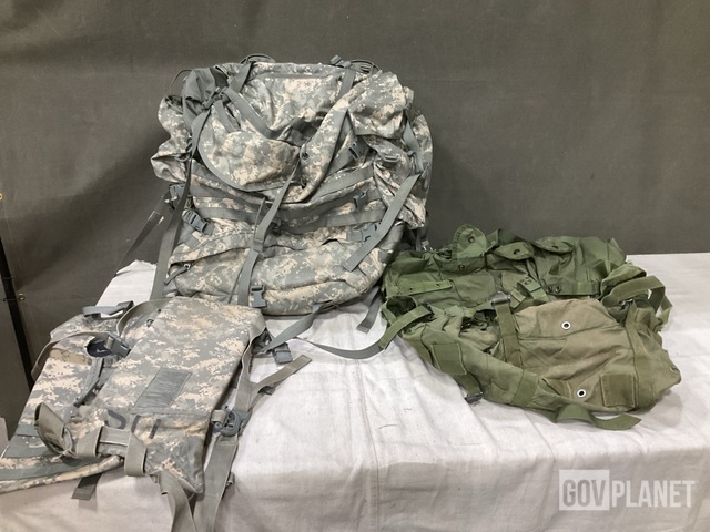 (1) Large Field Pack Set, (27) Hydration Systems & Assorted Items