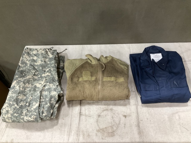 (4) Pairs of Wet Weather Trousers, (12) Cold Weather Jackets & Assorted Items