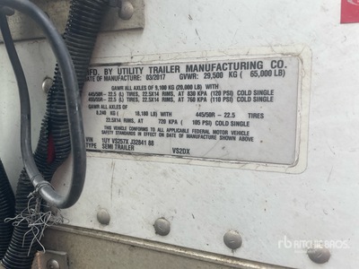 2018 Utility 57 ft Van Trailer