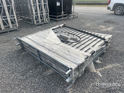 Quantity of (4) 2026 SUNTOP S0714-4 14 ft x 7 ft Wrought Iron Bi-Parting Driveway Gate