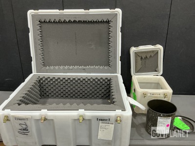 (10) Shipping Drums & (4) Storage Cases