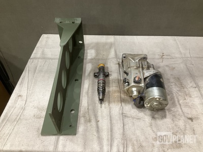 (4) Fender Supports, (1) Fuel Injector, (1) Starter & Assorted Items