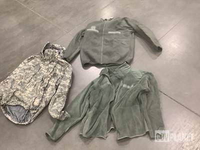 (1) Extreme Cold Weather Parka Liner, (7) Cold Weather Jackets & Assorted Items