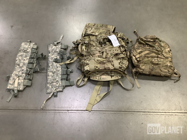 (20) Tactical Assault Panels, (4) Large Field Pack Sets & Assorted Items
