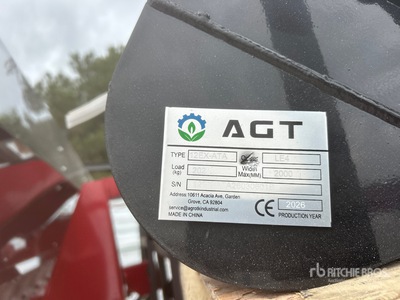 Quantity of (9) 2026 AGT 12EX-ATA Mini Excavator Attachments (Unused)