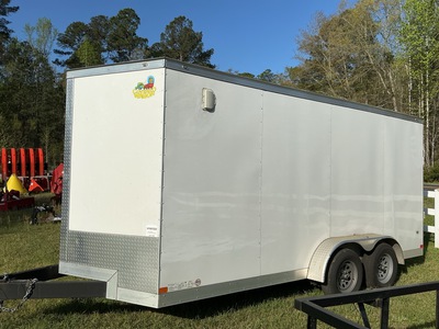 Covered Wagon CW7X16TA2 16 ft T/A Enclosed Trailer