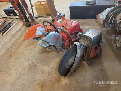 Quantity of (1) Husqvarna, (1) Virginia Abrasives, & (1) Stihl Cut-Off Saw