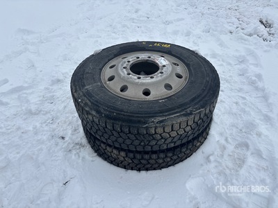 Quantity of (2) Aeolus 11R 24.5 Wheels