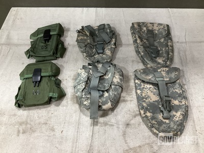 (100) Small Arms Ammunition Cases, (204) Canteen Pouches & Assorted Items