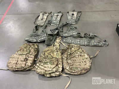 (9) Medium Rucksacks, (32) Hydration System Carriers & Assorted Items