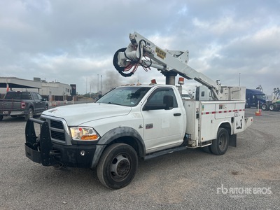 Altec AT37-G 37 ft on 2011 Dodge Ram 5500 4x2 Cable Placer Bucket Truck