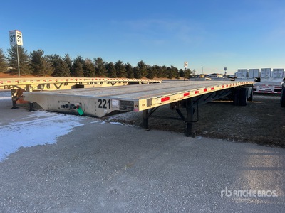 2017 Transcraft 48 ft T/A Spread Axle Flatbed Trailer