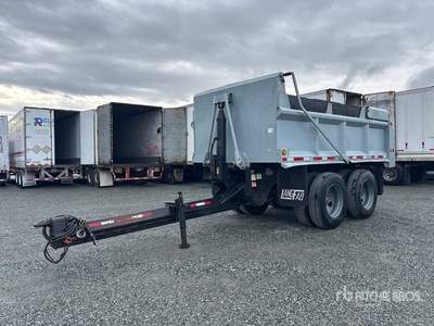 2004 Langfab 14 ft T/A Pup Dump Trailer